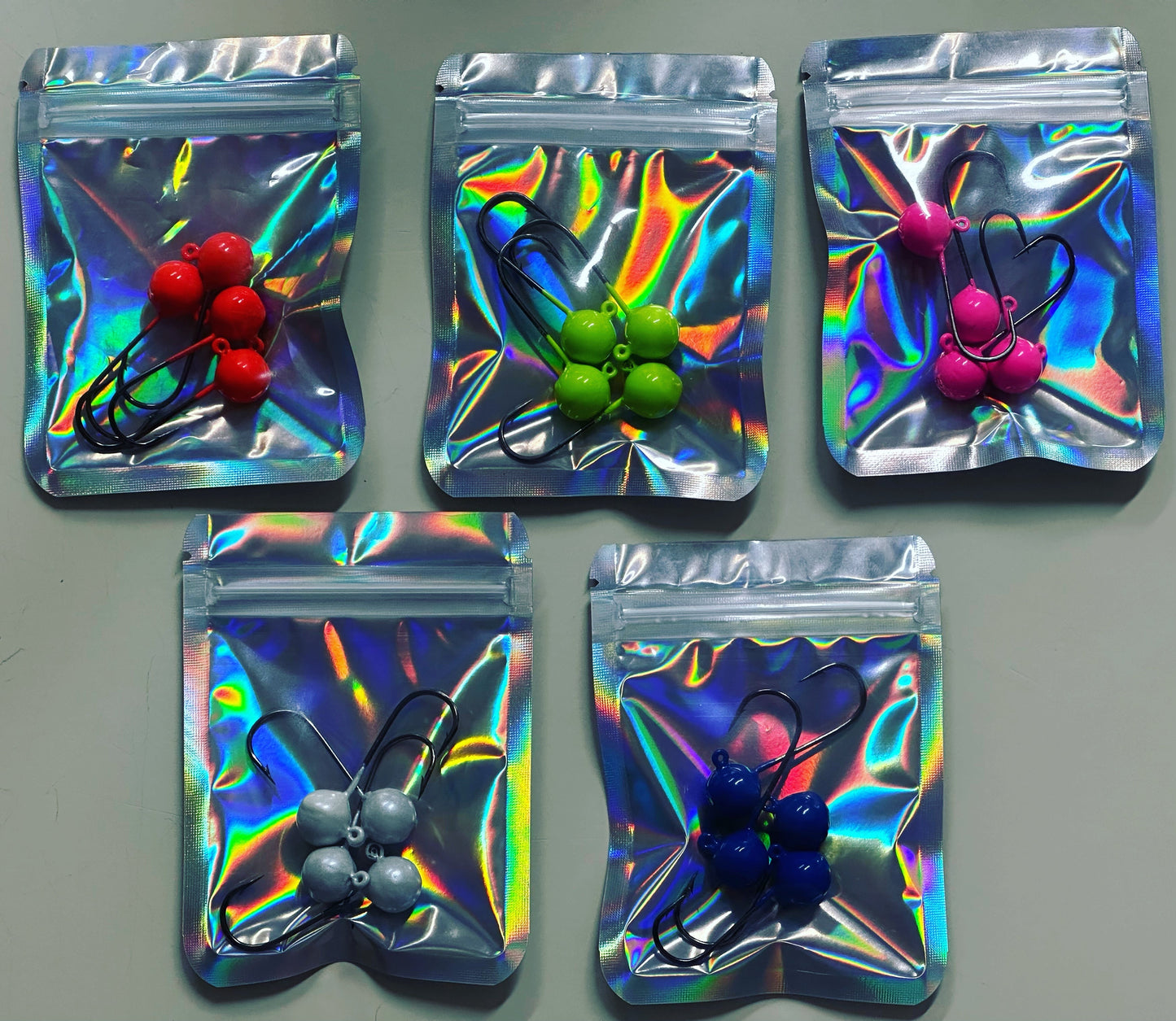 Mustad 4/0 and 5/0 2x Shrimp Jig Head 4pk