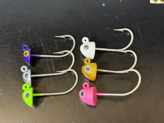 Gordo mini jig heads 2x 8/0 short shank 2pack