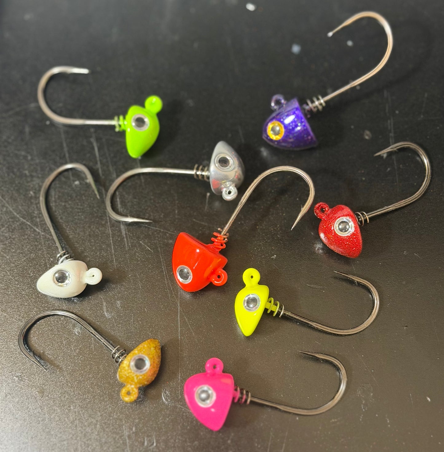 4x 5/0 screw lock jig heads 2pk