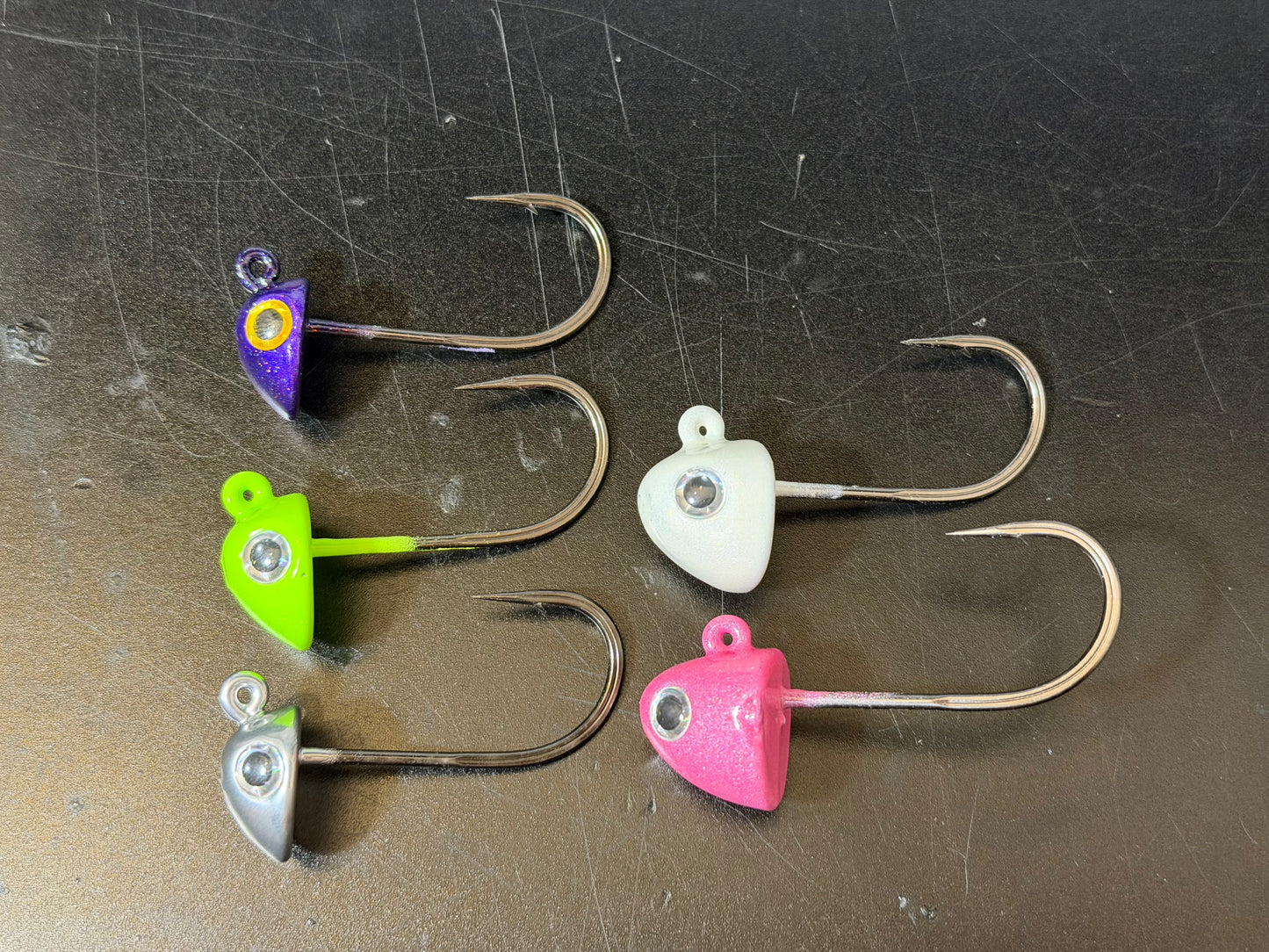 Gordo mini jig heads 4x 5/0 black nickel  2pack