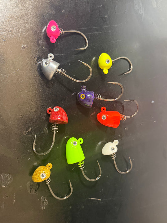 Pre order 3/0 4x Micro 3” Straight tail & chode jig heads 2pk and 3pk